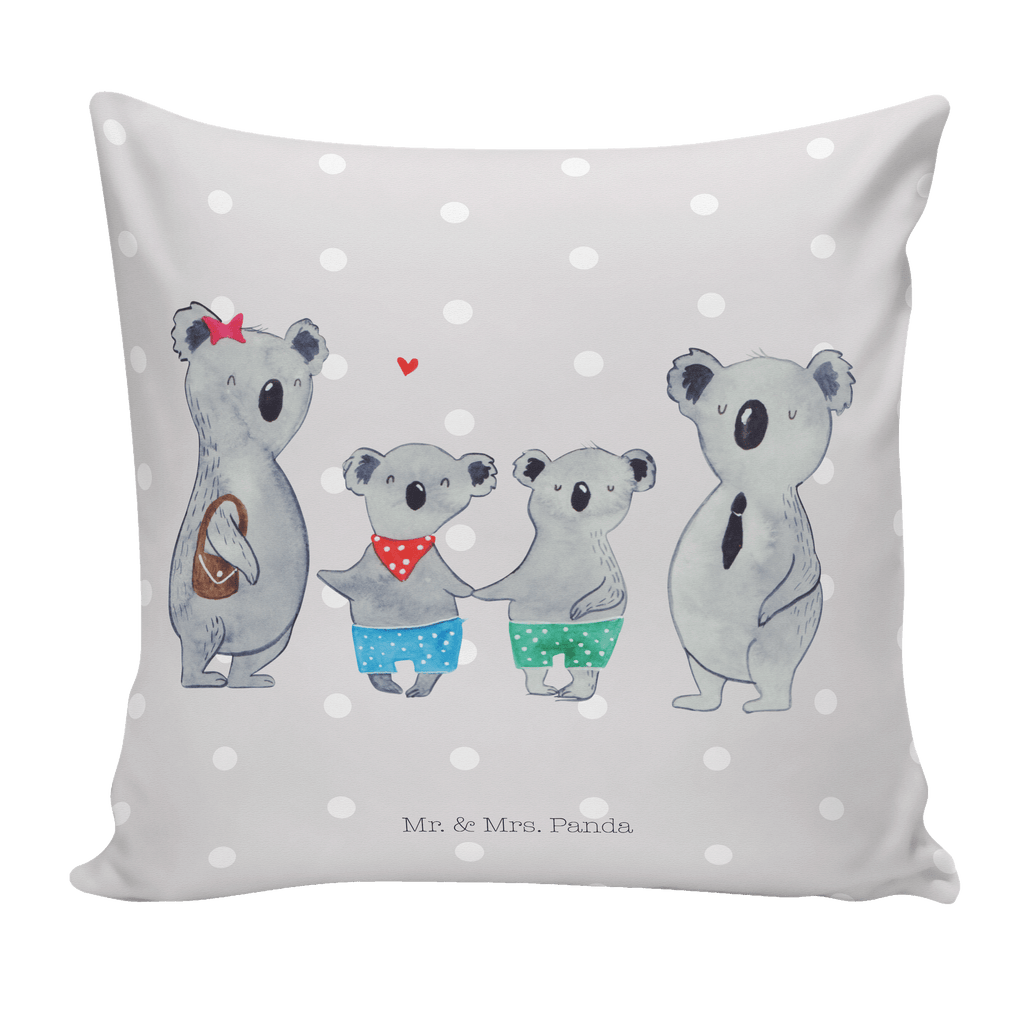 40x40 Kissen Koala Familie zwei Kissenhülle, Kopfkissen, Sofakissen, Dekokissen, Motivkissen, Familie, Vatertag, Muttertag, Bruder, Schwester, Mama, Papa, Oma, Opa, Koala, Koalabär, beste Familie, Familienzeit, Familienleben, Koalafamilie, Lieblingsfamilie