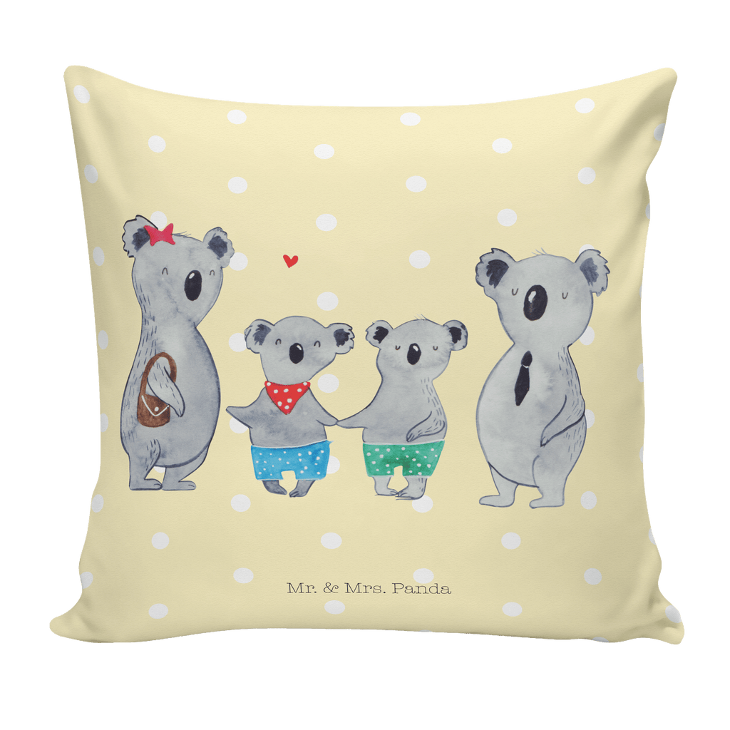 40x40 Kissen Koala Familie zwei Kissenhülle, Kopfkissen, Sofakissen, Dekokissen, Motivkissen, Familie, Vatertag, Muttertag, Bruder, Schwester, Mama, Papa, Oma, Opa, Koala, Koalabär, beste Familie, Familienzeit, Familienleben, Koalafamilie, Lieblingsfamilie