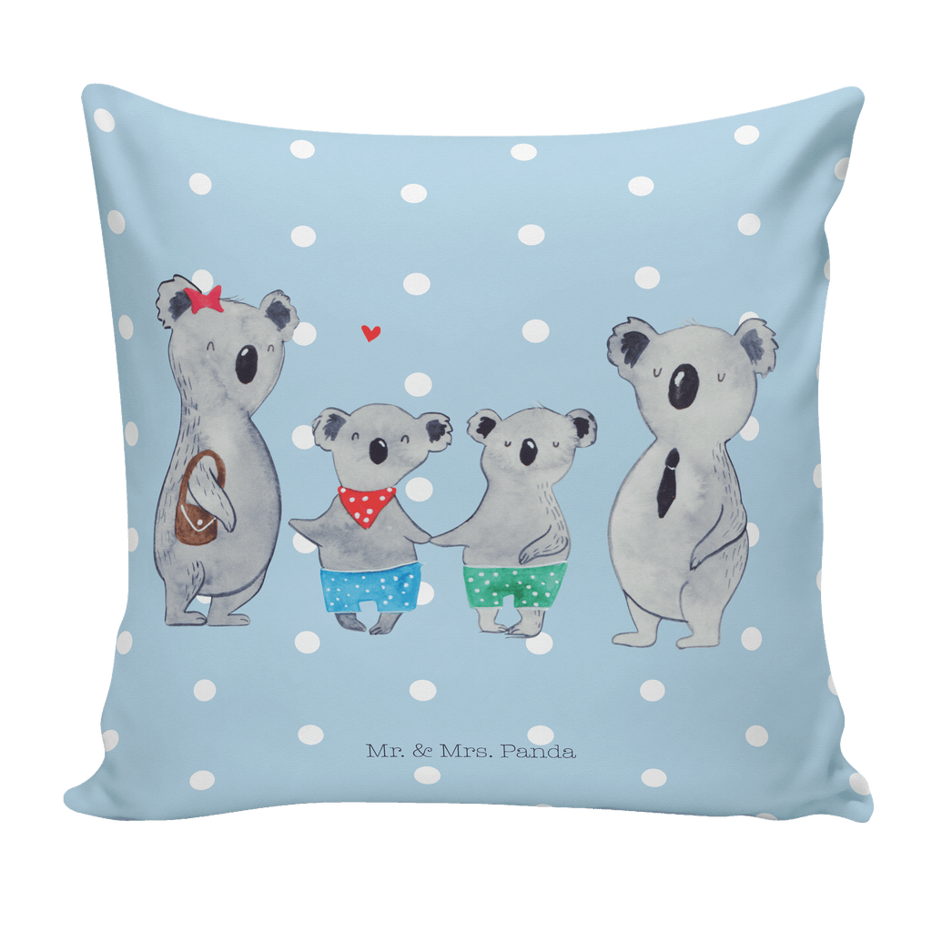40x40 Kissen Koala Familie zwei Kissenhülle, Kopfkissen, Sofakissen, Dekokissen, Motivkissen, Familie, Vatertag, Muttertag, Bruder, Schwester, Mama, Papa, Oma, Opa, Koala, Koalabär, beste Familie, Familienzeit, Familienleben, Koalafamilie, Lieblingsfamilie