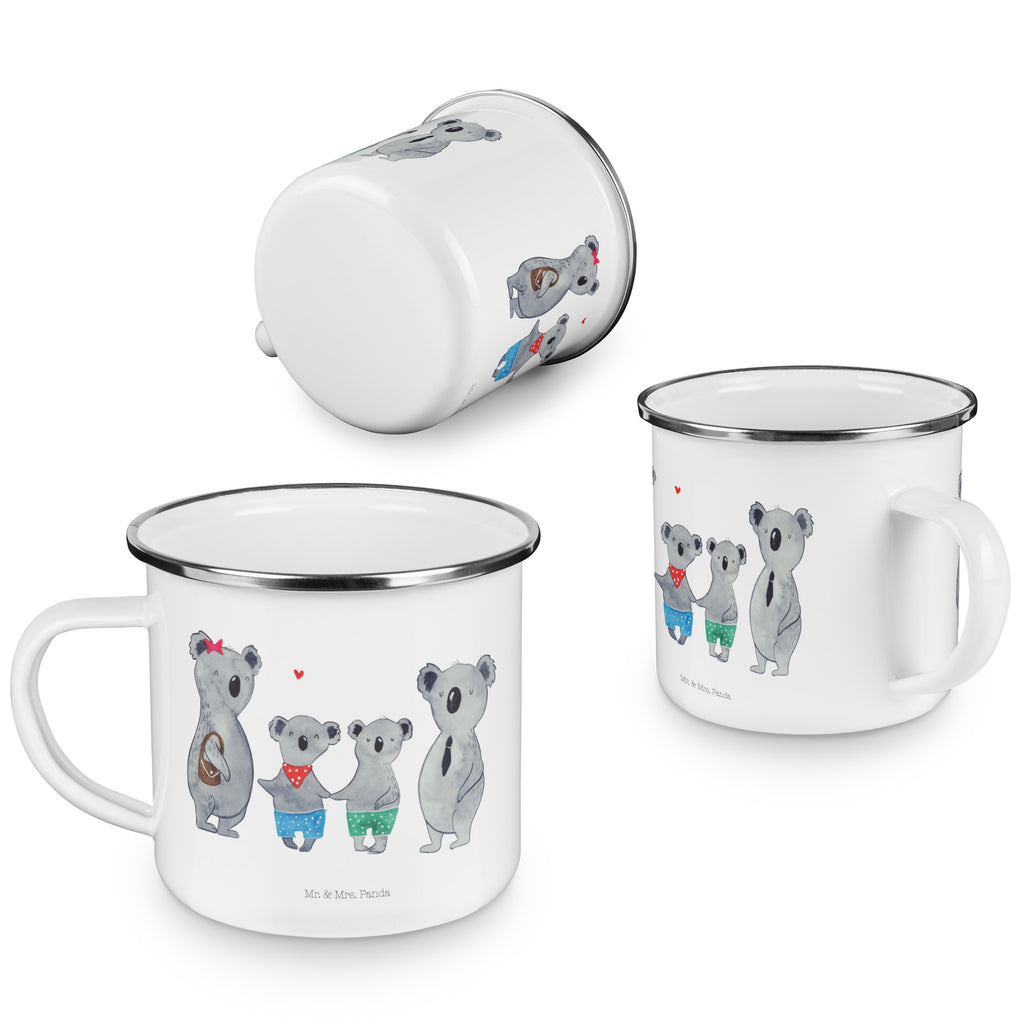 Camping Emaille Tasse Koala Familie zwei Campingtasse, Trinkbecher, Metalltasse, Outdoor Tasse, Emaille Trinkbecher, Blechtasse Outdoor, Emaille Campingbecher, Edelstahl Trinkbecher, Metalltasse für Camping, Kaffee Blechtasse, Camping Tasse Metall, Familie, Vatertag, Muttertag, Bruder, Schwester, Mama, Papa, Oma, Opa, Koala, Koalabär, beste Familie, Familienzeit, Familienleben, Koalafamilie, Lieblingsfamilie