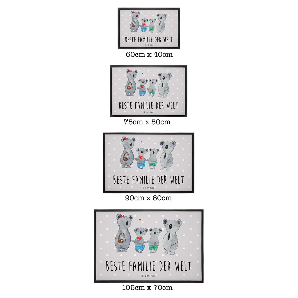 Fußmatte Koala Familie zwei Koala, Koalabär, Familie, beste Familie, Familienzeit, Familienleben, Koalafamilie, Lieblingsfamilie Türvorleger, Schmutzmatte, Fußabtreter, Matte, Schmutzfänger, Fußabstreifer, Schmutzfangmatte, Türmatte, Motivfußmatte,  Haustürmatte, Vorleger  Familie, Vatertag, Muttertag, Bruder, Schwester, Mama, Papa, Oma, Opa