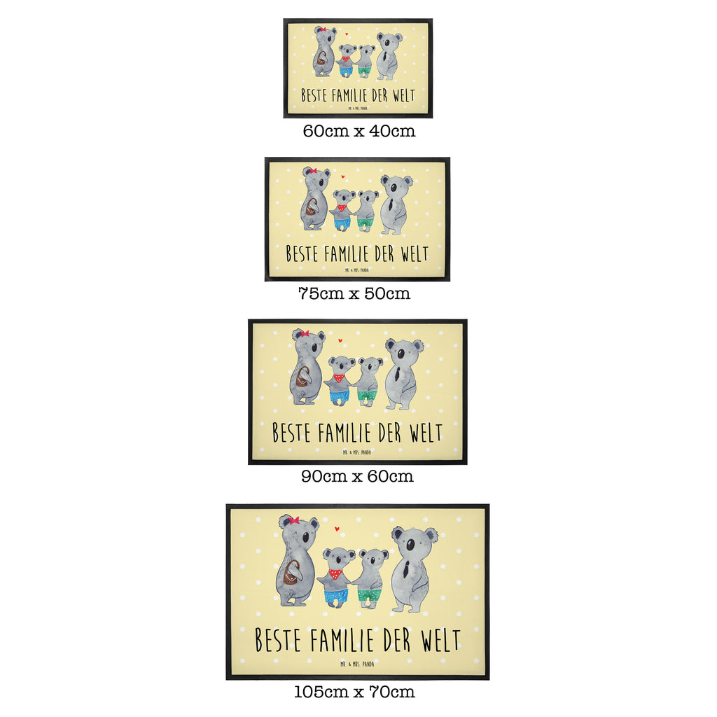 Fußmatte Koala Familie zwei Koala, Koalabär, Familie, beste Familie, Familienzeit, Familienleben, Koalafamilie, Lieblingsfamilie Türvorleger, Schmutzmatte, Fußabtreter, Matte, Schmutzfänger, Fußabstreifer, Schmutzfangmatte, Türmatte, Motivfußmatte,  Haustürmatte, Vorleger  Familie, Vatertag, Muttertag, Bruder, Schwester, Mama, Papa, Oma, Opa