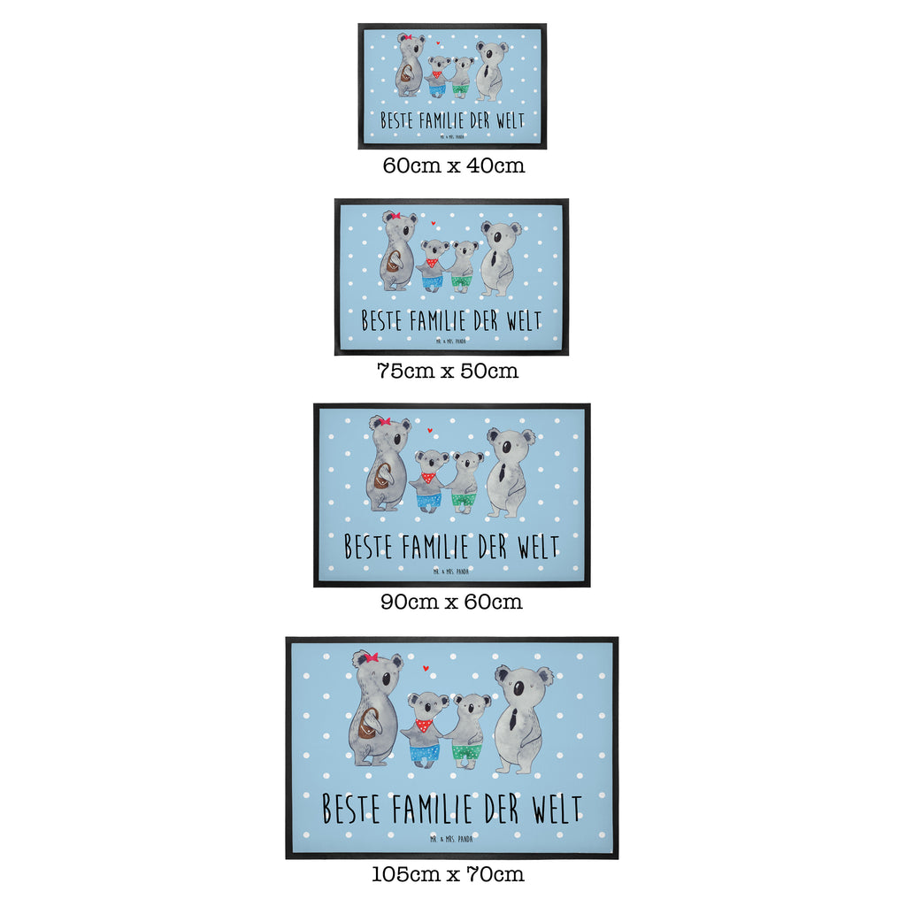 Fußmatte Koala Familie zwei Koala, Koalabär, Familie, beste Familie, Familienzeit, Familienleben, Koalafamilie, Lieblingsfamilie Türvorleger, Schmutzmatte, Fußabtreter, Matte, Schmutzfänger, Fußabstreifer, Schmutzfangmatte, Türmatte, Motivfußmatte,  Haustürmatte, Vorleger  Familie, Vatertag, Muttertag, Bruder, Schwester, Mama, Papa, Oma, Opa