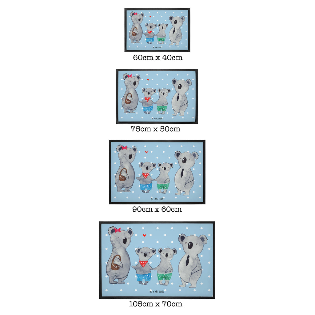 Fußmatte Koala Familie zwei Koala, Koalabär, Familie, beste Familie, Familienzeit, Familienleben, Koalafamilie, Lieblingsfamilie Türvorleger, Schmutzmatte, Fußabtreter, Matte, Schmutzfänger, Fußabstreifer, Schmutzfangmatte, Türmatte, Motivfußmatte,  Haustürmatte, Vorleger  Familie, Vatertag, Muttertag, Bruder, Schwester, Mama, Papa, Oma, Opa
