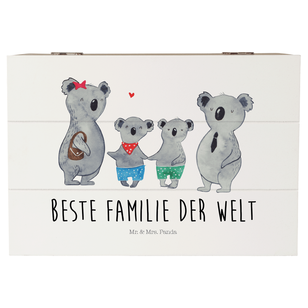 Holzkiste Koala Familie zwei Holzkiste, Kiste, Schatzkiste, Truhe, Schatulle, XXL, Erinnerungsbox, Erinnerungskiste, Dekokiste, Aufbewahrungsbox, Familie, Vatertag, Muttertag, Bruder, Schwester, Mama, Papa, Oma, Opa, Koala, Koalabär, beste Familie, Familienzeit, Familienleben, Koalafamilie, Lieblingsfamilie