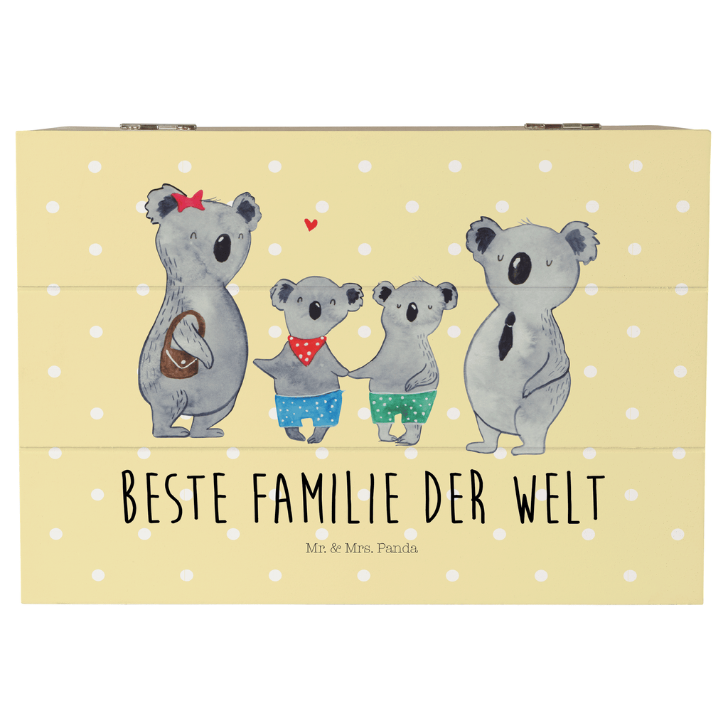 Holzkiste Koala Familie zwei Holzkiste, Kiste, Schatzkiste, Truhe, Schatulle, XXL, Erinnerungsbox, Erinnerungskiste, Dekokiste, Aufbewahrungsbox, Familie, Vatertag, Muttertag, Bruder, Schwester, Mama, Papa, Oma, Opa, Koala, Koalabär, beste Familie, Familienzeit, Familienleben, Koalafamilie, Lieblingsfamilie