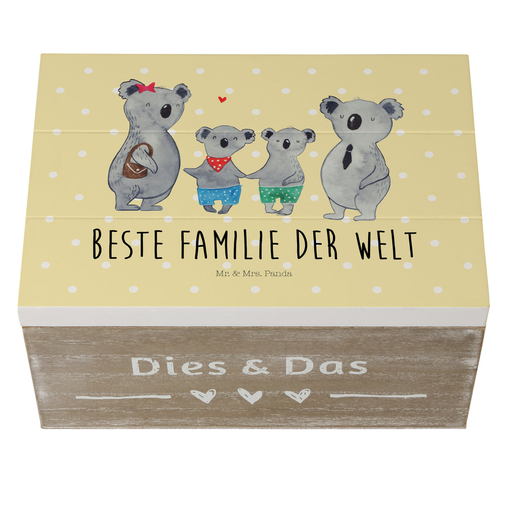Holzkiste Koala Familie zwei Holzkiste, Kiste, Schatzkiste, Truhe, Schatulle, XXL, Erinnerungsbox, Erinnerungskiste, Dekokiste, Aufbewahrungsbox, Familie, Vatertag, Muttertag, Bruder, Schwester, Mama, Papa, Oma, Opa, Koala, Koalabär, beste Familie, Familienzeit, Familienleben, Koalafamilie, Lieblingsfamilie