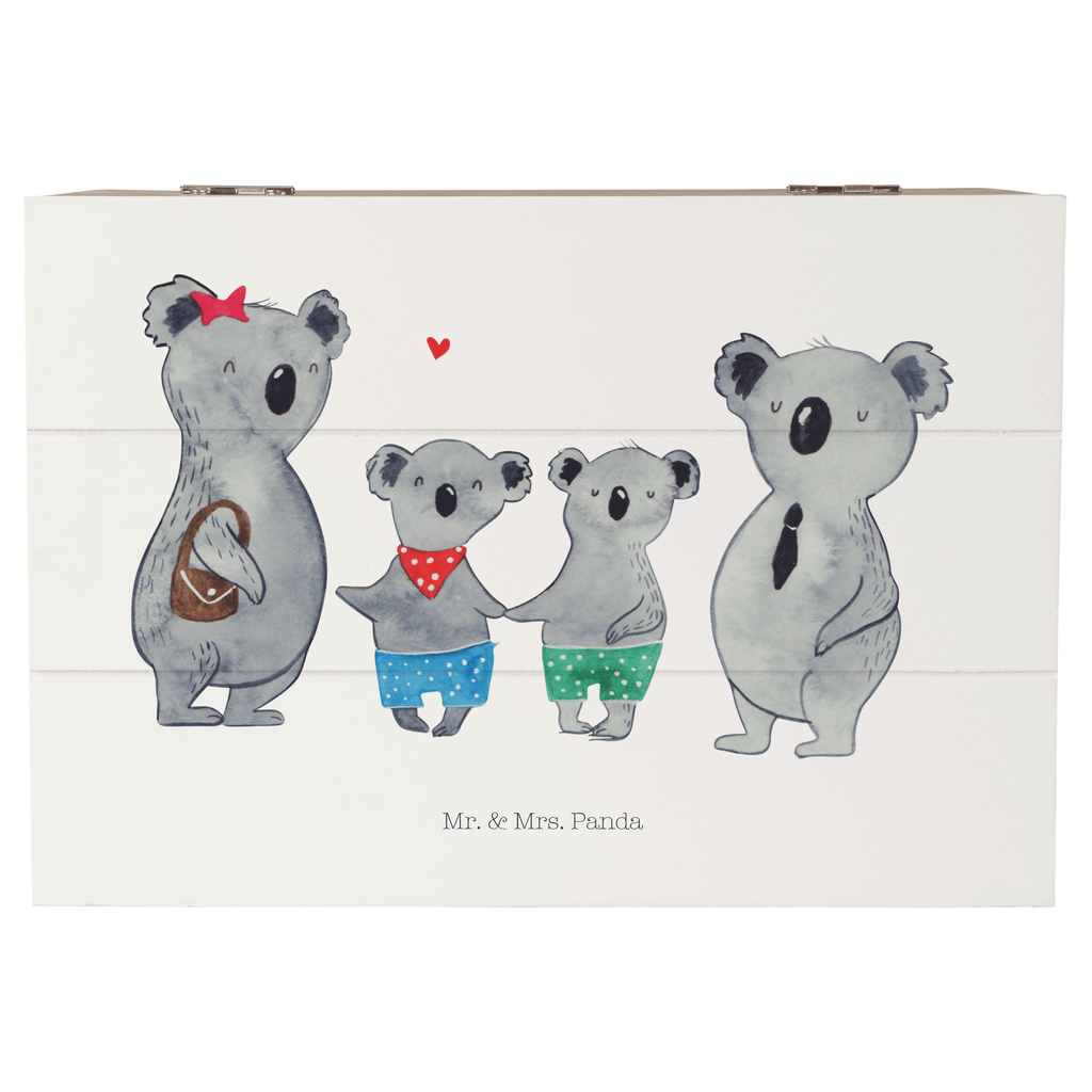 Holzkiste Koala Familie zwei Holzkiste, Kiste, Schatzkiste, Truhe, Schatulle, XXL, Erinnerungsbox, Erinnerungskiste, Dekokiste, Aufbewahrungsbox, Familie, Vatertag, Muttertag, Bruder, Schwester, Mama, Papa, Oma, Opa, Koala, Koalabär, beste Familie, Familienzeit, Familienleben, Koalafamilie, Lieblingsfamilie