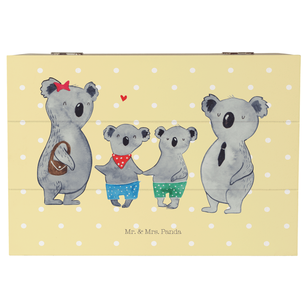 Holzkiste Koala Familie zwei Holzkiste, Kiste, Schatzkiste, Truhe, Schatulle, XXL, Erinnerungsbox, Erinnerungskiste, Dekokiste, Aufbewahrungsbox, Familie, Vatertag, Muttertag, Bruder, Schwester, Mama, Papa, Oma, Opa, Koala, Koalabär, beste Familie, Familienzeit, Familienleben, Koalafamilie, Lieblingsfamilie