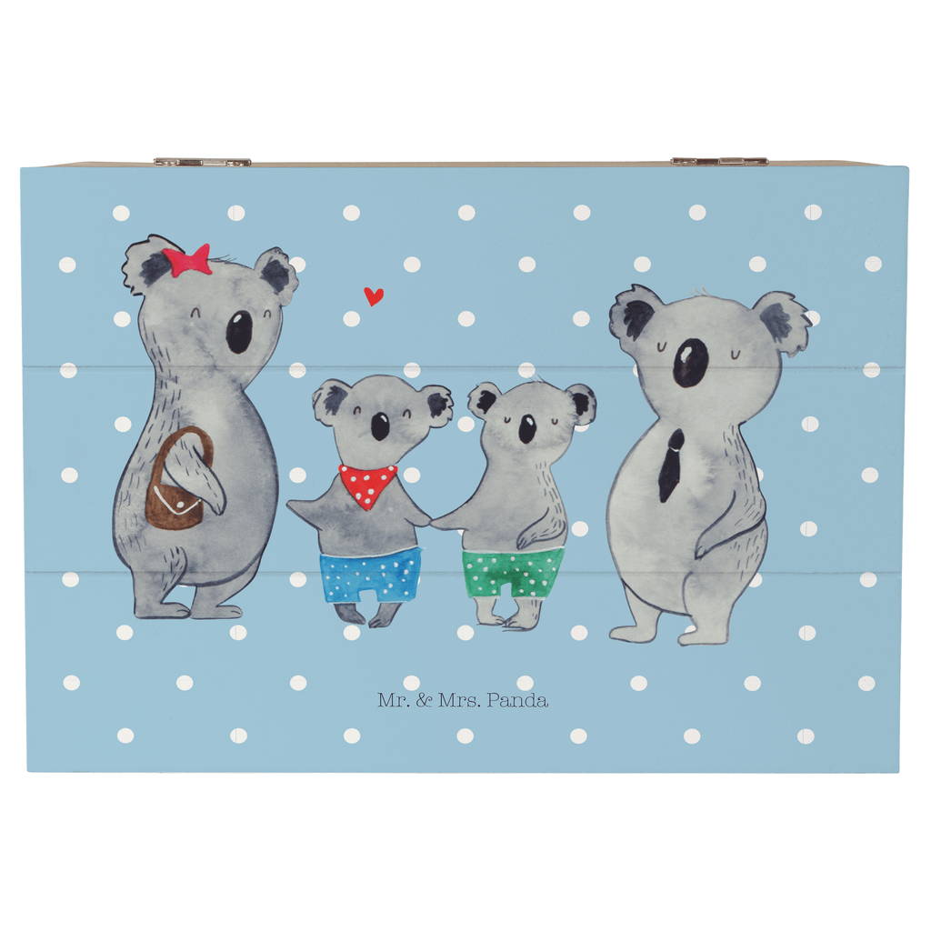 Holzkiste Koala Familie zwei Holzkiste, Kiste, Schatzkiste, Truhe, Schatulle, XXL, Erinnerungsbox, Erinnerungskiste, Dekokiste, Aufbewahrungsbox, Familie, Vatertag, Muttertag, Bruder, Schwester, Mama, Papa, Oma, Opa, Koala, Koalabär, beste Familie, Familienzeit, Familienleben, Koalafamilie, Lieblingsfamilie