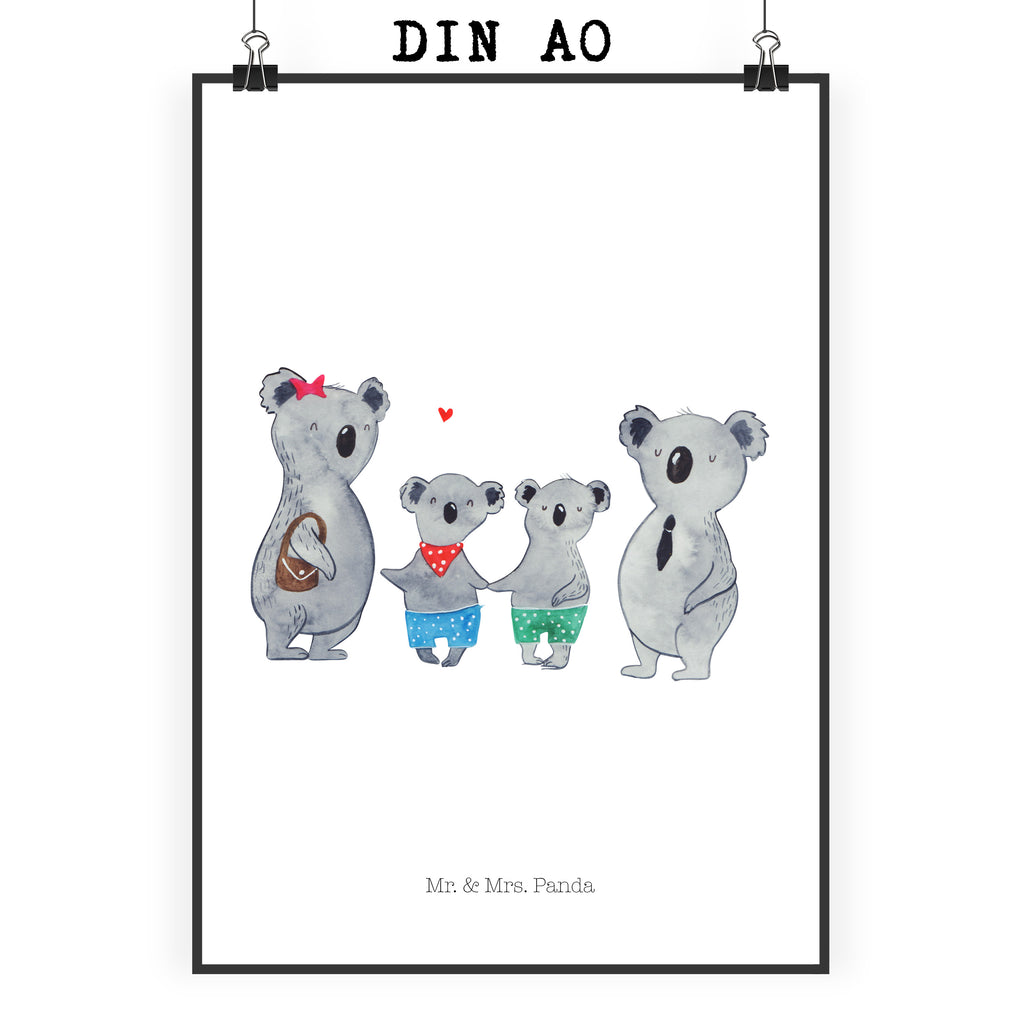Poster Koala Familie zwei Poster, Wandposter, Bild, Wanddeko, Küchenposter, Kinderposter, Wanddeko Bild, Raumdekoration, Wanddekoration, Handgemaltes Poster, Mr. & Mrs. Panda Poster, Designposter, Kunstdruck, Posterdruck, Familie, Vatertag, Muttertag, Bruder, Schwester, Mama, Papa, Oma, Opa, Koala, Koalabär, beste Familie, Familienzeit, Familienleben, Koalafamilie, Lieblingsfamilie