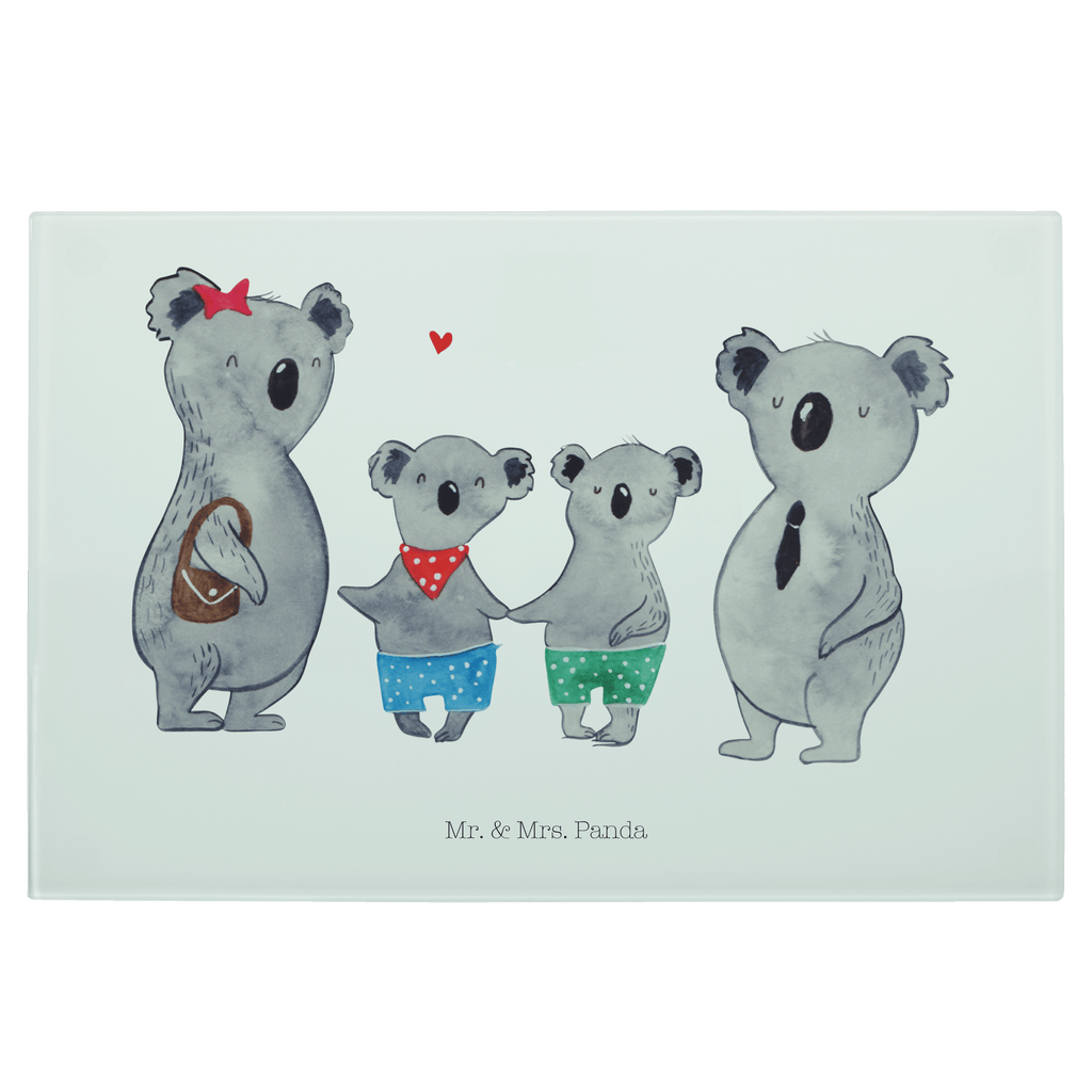 XL Glas Schneidbrett Koala Familie zwei Glasschneidebrett, Schneidebrett, Frühstücksbrett, Küche, Familie, Vatertag, Muttertag, Bruder, Schwester, Mama, Papa, Oma, Opa, Koala, Koalabär, beste Familie, Familienzeit, Familienleben, Koalafamilie, Lieblingsfamilie