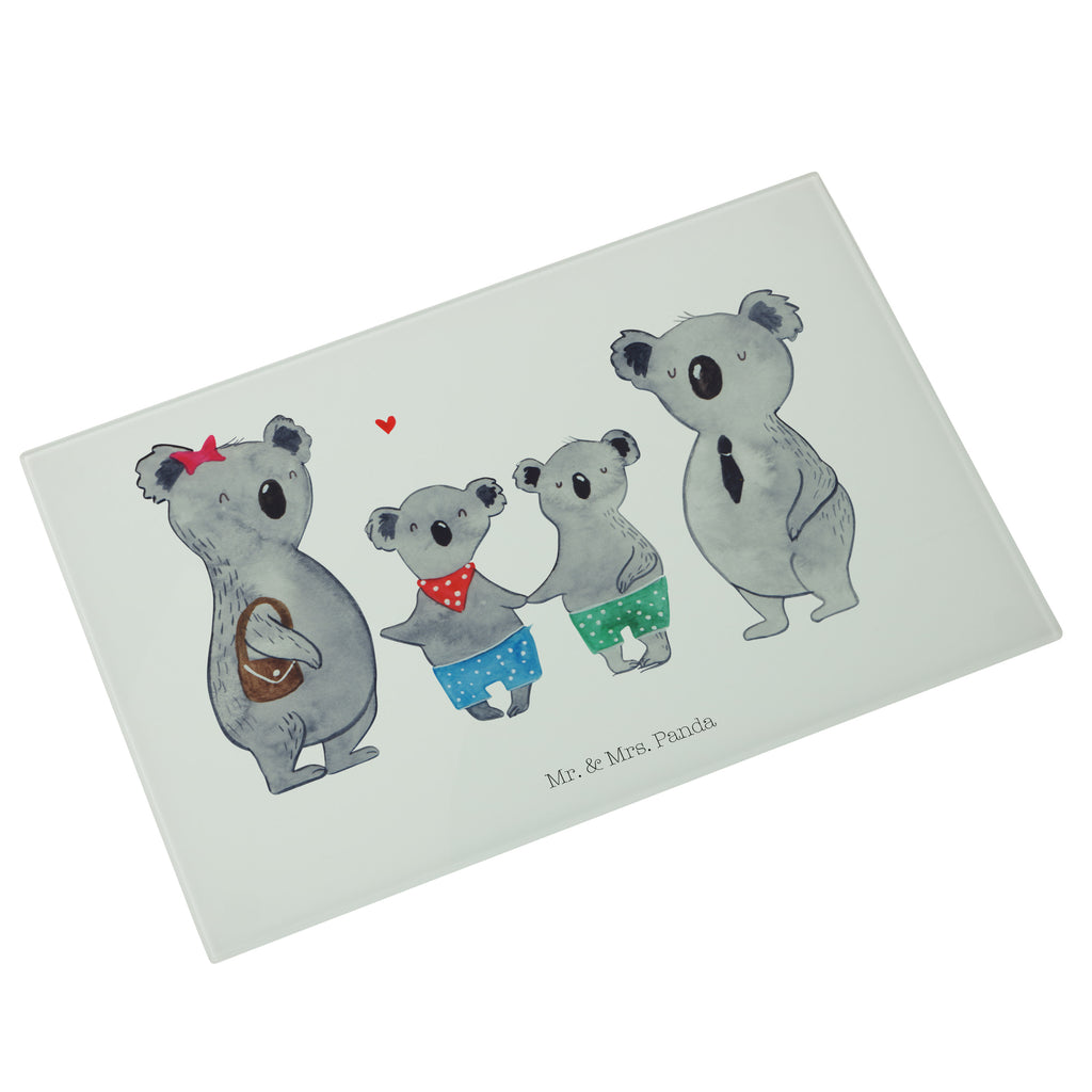 XL Glas Schneidbrett Koala Familie zwei Glasschneidebrett, Schneidebrett, Frühstücksbrett, Küche, Familie, Vatertag, Muttertag, Bruder, Schwester, Mama, Papa, Oma, Opa, Koala, Koalabär, beste Familie, Familienzeit, Familienleben, Koalafamilie, Lieblingsfamilie