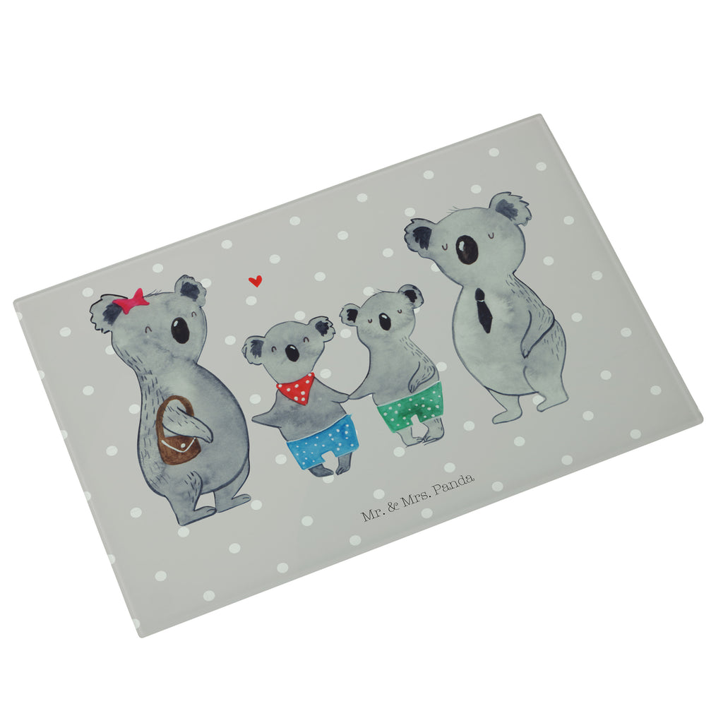 XL Glas Schneidbrett Koala Familie zwei Glasschneidebrett, Schneidebrett, Frühstücksbrett, Küche, Familie, Vatertag, Muttertag, Bruder, Schwester, Mama, Papa, Oma, Opa, Koala, Koalabär, beste Familie, Familienzeit, Familienleben, Koalafamilie, Lieblingsfamilie