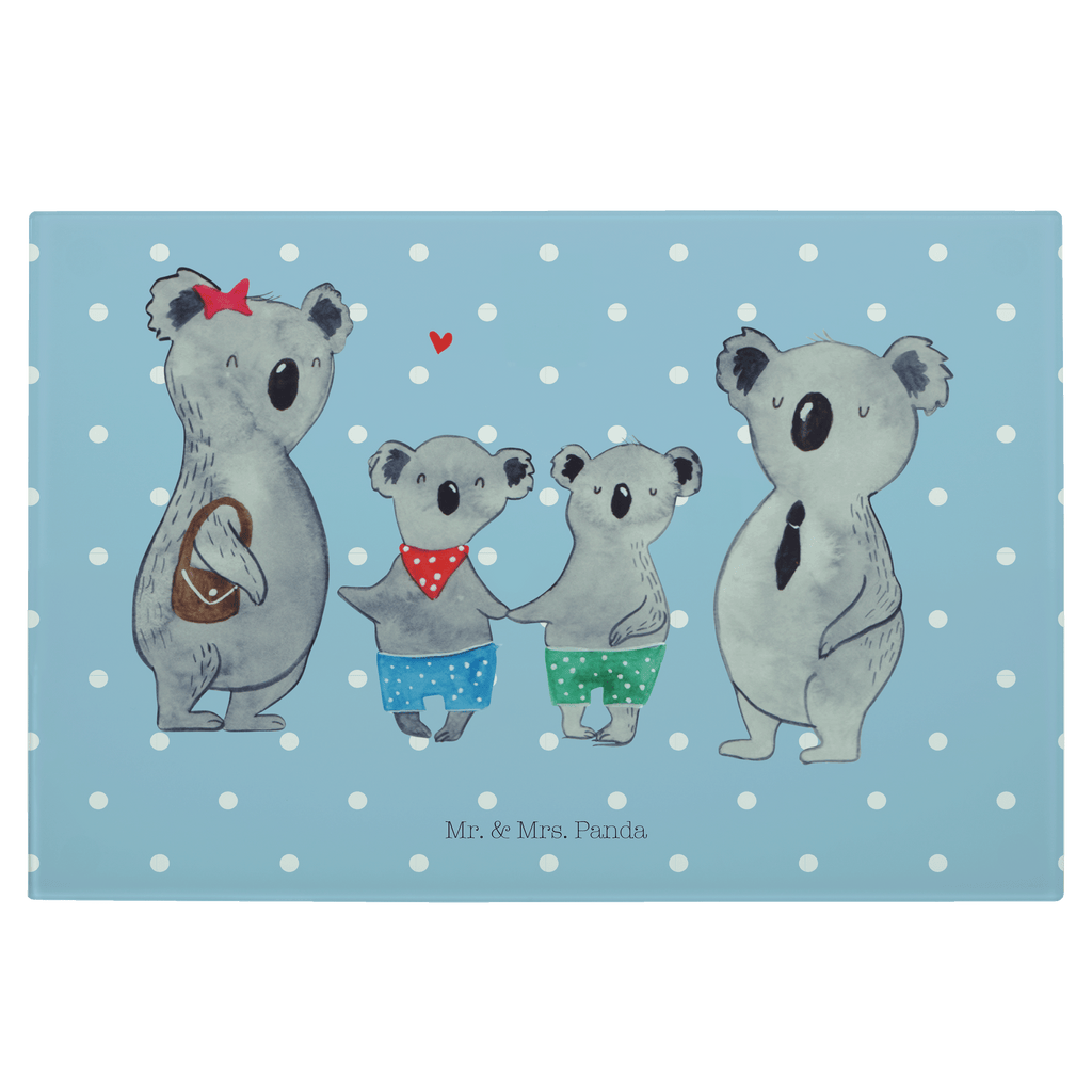 XL Glas Schneidbrett Koala Familie zwei Glasschneidebrett, Schneidebrett, Frühstücksbrett, Küche, Familie, Vatertag, Muttertag, Bruder, Schwester, Mama, Papa, Oma, Opa, Koala, Koalabär, beste Familie, Familienzeit, Familienleben, Koalafamilie, Lieblingsfamilie