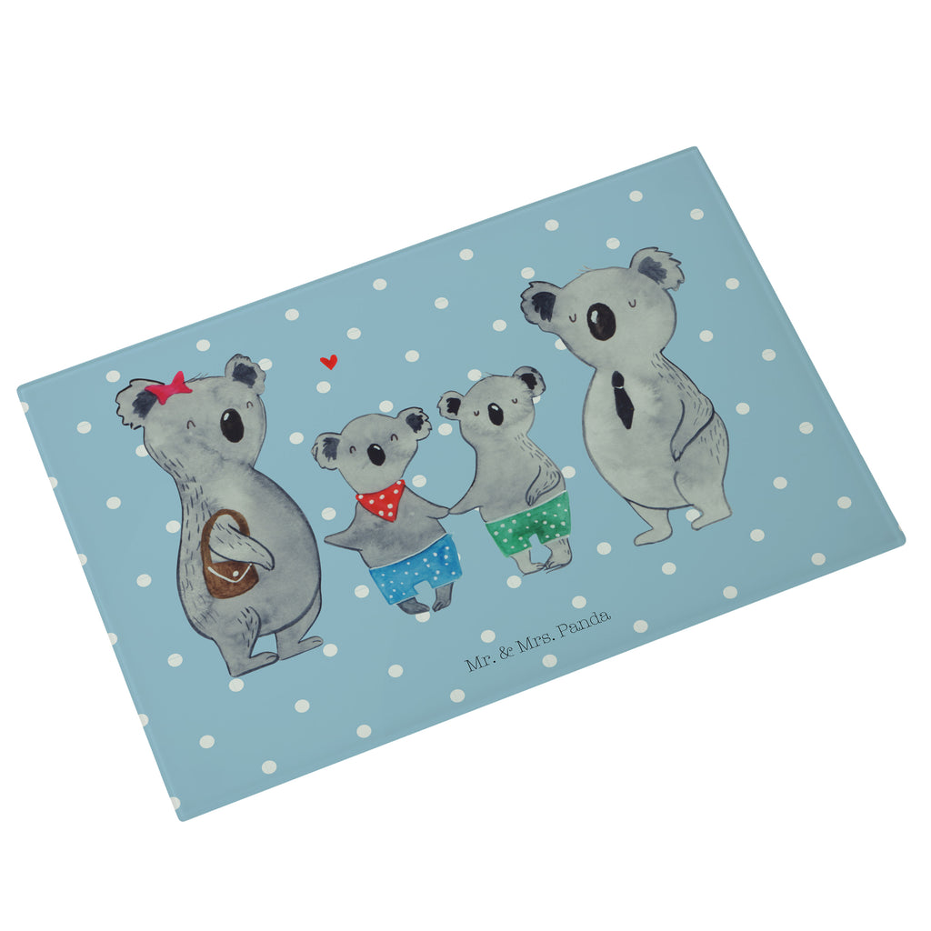 XL Glas Schneidbrett Koala Familie zwei Glasschneidebrett, Schneidebrett, Frühstücksbrett, Küche, Familie, Vatertag, Muttertag, Bruder, Schwester, Mama, Papa, Oma, Opa, Koala, Koalabär, beste Familie, Familienzeit, Familienleben, Koalafamilie, Lieblingsfamilie
