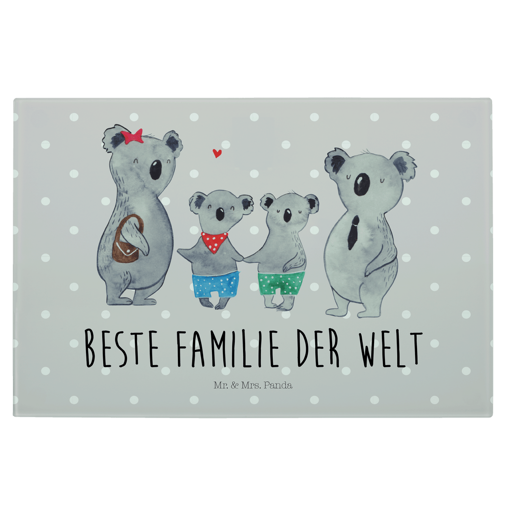 XL Glas Schneidbrett Koala Familie zwei Glasschneidebrett, Schneidebrett, Frühstücksbrett, Küche, Familie, Vatertag, Muttertag, Bruder, Schwester, Mama, Papa, Oma, Opa, Koala, Koalabär, beste Familie, Familienzeit, Familienleben, Koalafamilie, Lieblingsfamilie