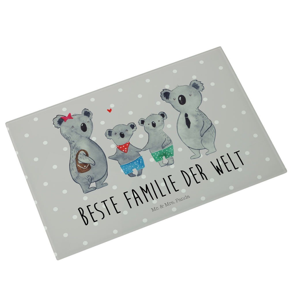XL Glas Schneidbrett Koala Familie zwei Glasschneidebrett, Schneidebrett, Frühstücksbrett, Küche, Familie, Vatertag, Muttertag, Bruder, Schwester, Mama, Papa, Oma, Opa, Koala, Koalabär, beste Familie, Familienzeit, Familienleben, Koalafamilie, Lieblingsfamilie