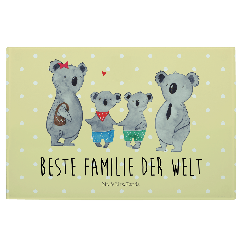 XL Glas Schneidbrett Koala Familie zwei Glasschneidebrett, Schneidebrett, Frühstücksbrett, Küche, Familie, Vatertag, Muttertag, Bruder, Schwester, Mama, Papa, Oma, Opa, Koala, Koalabär, beste Familie, Familienzeit, Familienleben, Koalafamilie, Lieblingsfamilie