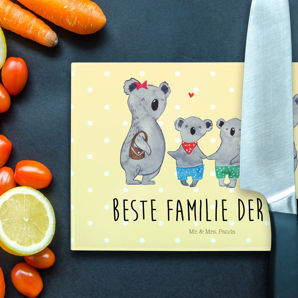 XL Glas Schneidbrett Koala Familie zwei Glasschneidebrett, Schneidebrett, Frühstücksbrett, Küche, Familie, Vatertag, Muttertag, Bruder, Schwester, Mama, Papa, Oma, Opa, Koala, Koalabär, beste Familie, Familienzeit, Familienleben, Koalafamilie, Lieblingsfamilie