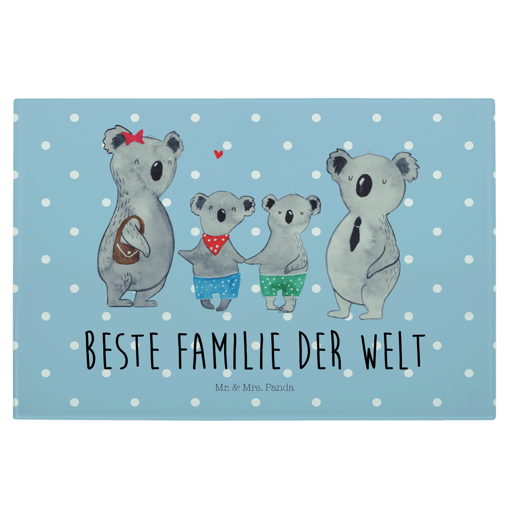XL Glas Schneidbrett Koala Familie zwei Glasschneidebrett, Schneidebrett, Frühstücksbrett, Küche, Familie, Vatertag, Muttertag, Bruder, Schwester, Mama, Papa, Oma, Opa, Koala, Koalabär, beste Familie, Familienzeit, Familienleben, Koalafamilie, Lieblingsfamilie