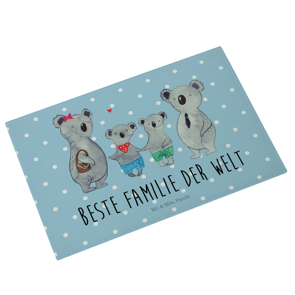 XL Glas Schneidbrett Koala Familie zwei Glasschneidebrett, Schneidebrett, Frühstücksbrett, Küche, Familie, Vatertag, Muttertag, Bruder, Schwester, Mama, Papa, Oma, Opa, Koala, Koalabär, beste Familie, Familienzeit, Familienleben, Koalafamilie, Lieblingsfamilie