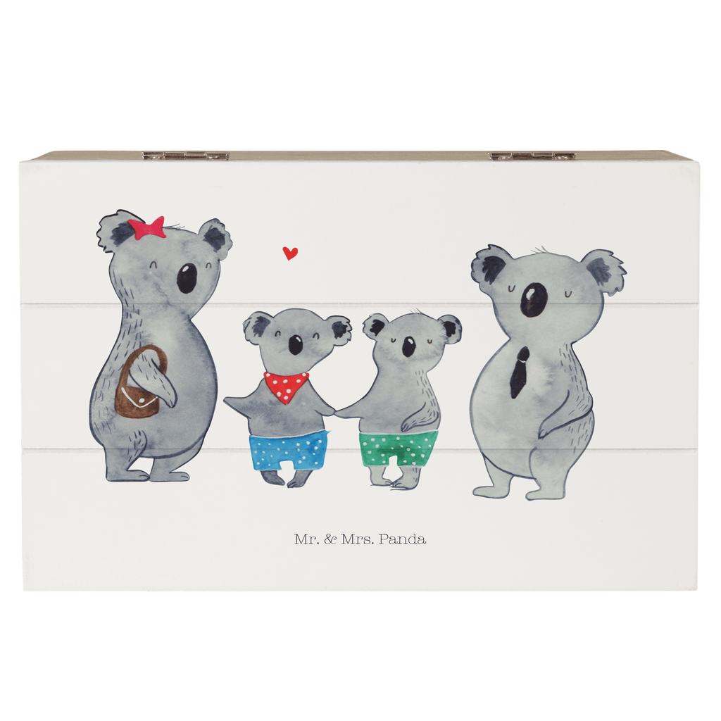 Holzkiste Koala Familie zwei Holzkiste, Kiste, Schatzkiste, Truhe, Schatulle, XXL, Erinnerungsbox, Erinnerungskiste, Dekokiste, Aufbewahrungsbox, Familie, Vatertag, Muttertag, Bruder, Schwester, Mama, Papa, Oma, Opa, Koala, Koalabär, beste Familie, Familienzeit, Familienleben, Koalafamilie, Lieblingsfamilie