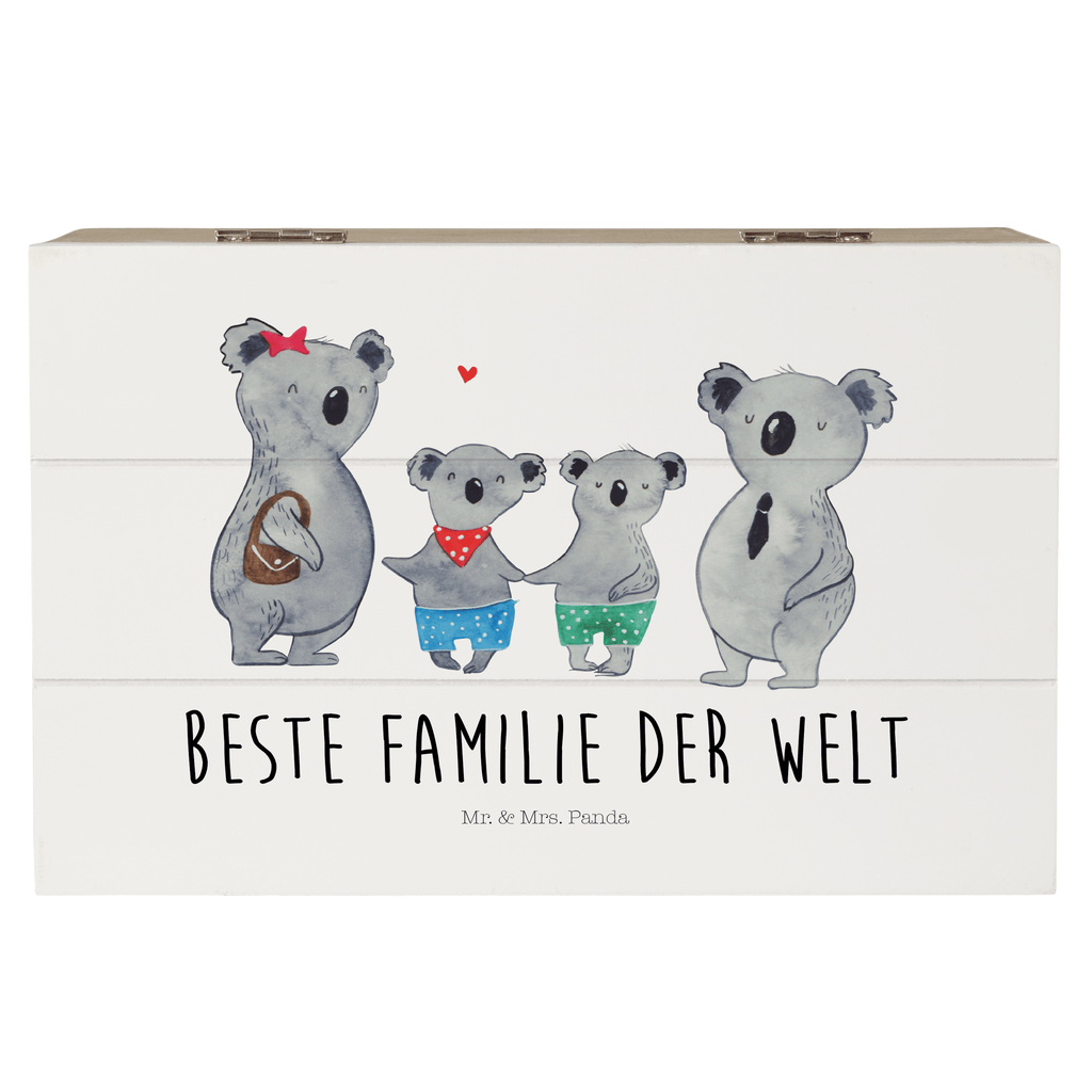 Holzkiste Koala Familie zwei Holzkiste, Kiste, Schatzkiste, Truhe, Schatulle, XXL, Erinnerungsbox, Erinnerungskiste, Dekokiste, Aufbewahrungsbox, Familie, Vatertag, Muttertag, Bruder, Schwester, Mama, Papa, Oma, Opa, Koala, Koalabär, beste Familie, Familienzeit, Familienleben, Koalafamilie, Lieblingsfamilie