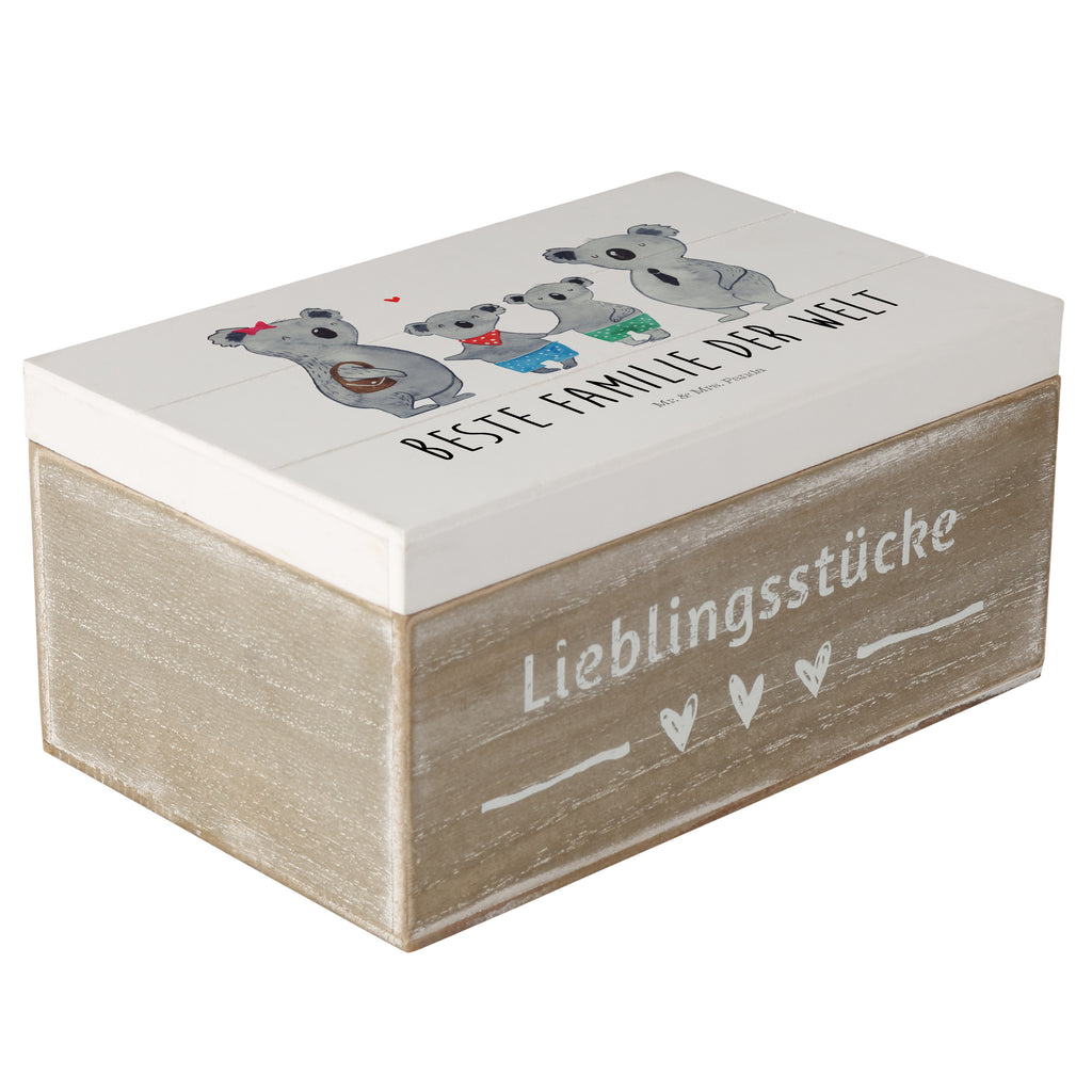 Holzkiste Koala Familie zwei Holzkiste, Kiste, Schatzkiste, Truhe, Schatulle, XXL, Erinnerungsbox, Erinnerungskiste, Dekokiste, Aufbewahrungsbox, Familie, Vatertag, Muttertag, Bruder, Schwester, Mama, Papa, Oma, Opa, Koala, Koalabär, beste Familie, Familienzeit, Familienleben, Koalafamilie, Lieblingsfamilie