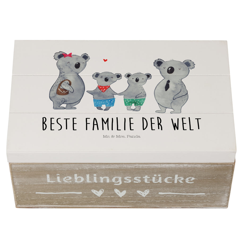 Holzkiste Koala Familie zwei Holzkiste, Kiste, Schatzkiste, Truhe, Schatulle, XXL, Erinnerungsbox, Erinnerungskiste, Dekokiste, Aufbewahrungsbox, Familie, Vatertag, Muttertag, Bruder, Schwester, Mama, Papa, Oma, Opa, Koala, Koalabär, beste Familie, Familienzeit, Familienleben, Koalafamilie, Lieblingsfamilie