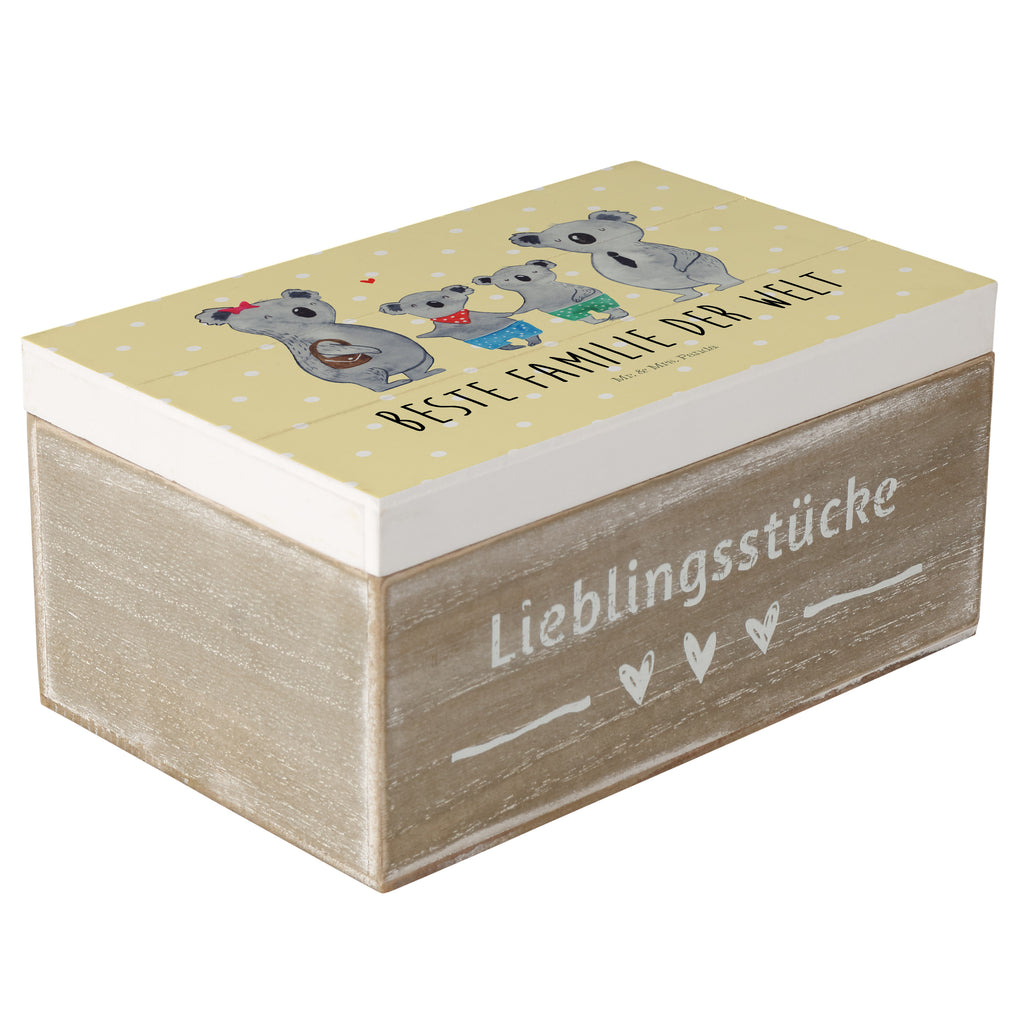 Holzkiste Koala Familie zwei Holzkiste, Kiste, Schatzkiste, Truhe, Schatulle, XXL, Erinnerungsbox, Erinnerungskiste, Dekokiste, Aufbewahrungsbox, Familie, Vatertag, Muttertag, Bruder, Schwester, Mama, Papa, Oma, Opa, Koala, Koalabär, beste Familie, Familienzeit, Familienleben, Koalafamilie, Lieblingsfamilie
