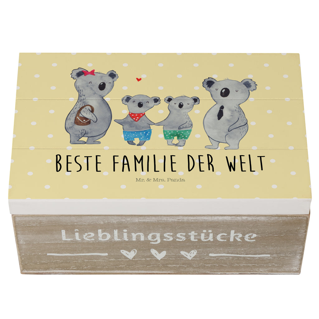 Holzkiste Koala Familie zwei Holzkiste, Kiste, Schatzkiste, Truhe, Schatulle, XXL, Erinnerungsbox, Erinnerungskiste, Dekokiste, Aufbewahrungsbox, Familie, Vatertag, Muttertag, Bruder, Schwester, Mama, Papa, Oma, Opa, Koala, Koalabär, beste Familie, Familienzeit, Familienleben, Koalafamilie, Lieblingsfamilie