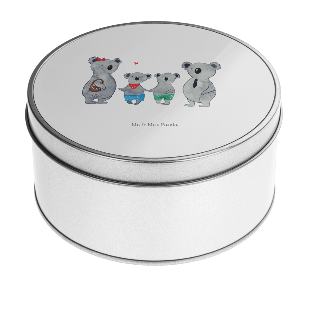 Blechdose rund Koala Familie zwei Metalldose, Keksdose, Dose, Vorratsdose, Geschenkbox, Familie, Vatertag, Muttertag, Bruder, Schwester, Mama, Papa, Oma, Opa, Koala, Koalabär, beste Familie, Familienzeit, Familienleben, Koalafamilie, Lieblingsfamilie