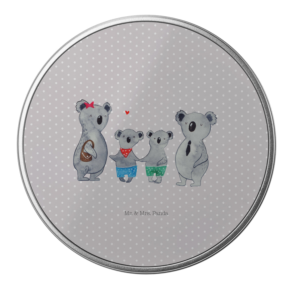 Blechdose rund Koala Familie zwei Metalldose, Keksdose, Dose, Vorratsdose, Geschenkbox, Familie, Vatertag, Muttertag, Bruder, Schwester, Mama, Papa, Oma, Opa, Koala, Koalabär, beste Familie, Familienzeit, Familienleben, Koalafamilie, Lieblingsfamilie