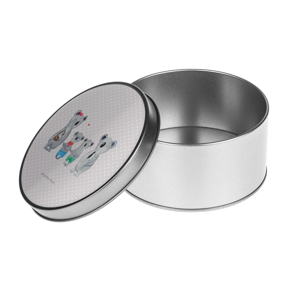 Blechdose rund Koala Familie zwei Metalldose, Keksdose, Dose, Vorratsdose, Geschenkbox, Familie, Vatertag, Muttertag, Bruder, Schwester, Mama, Papa, Oma, Opa, Koala, Koalabär, beste Familie, Familienzeit, Familienleben, Koalafamilie, Lieblingsfamilie