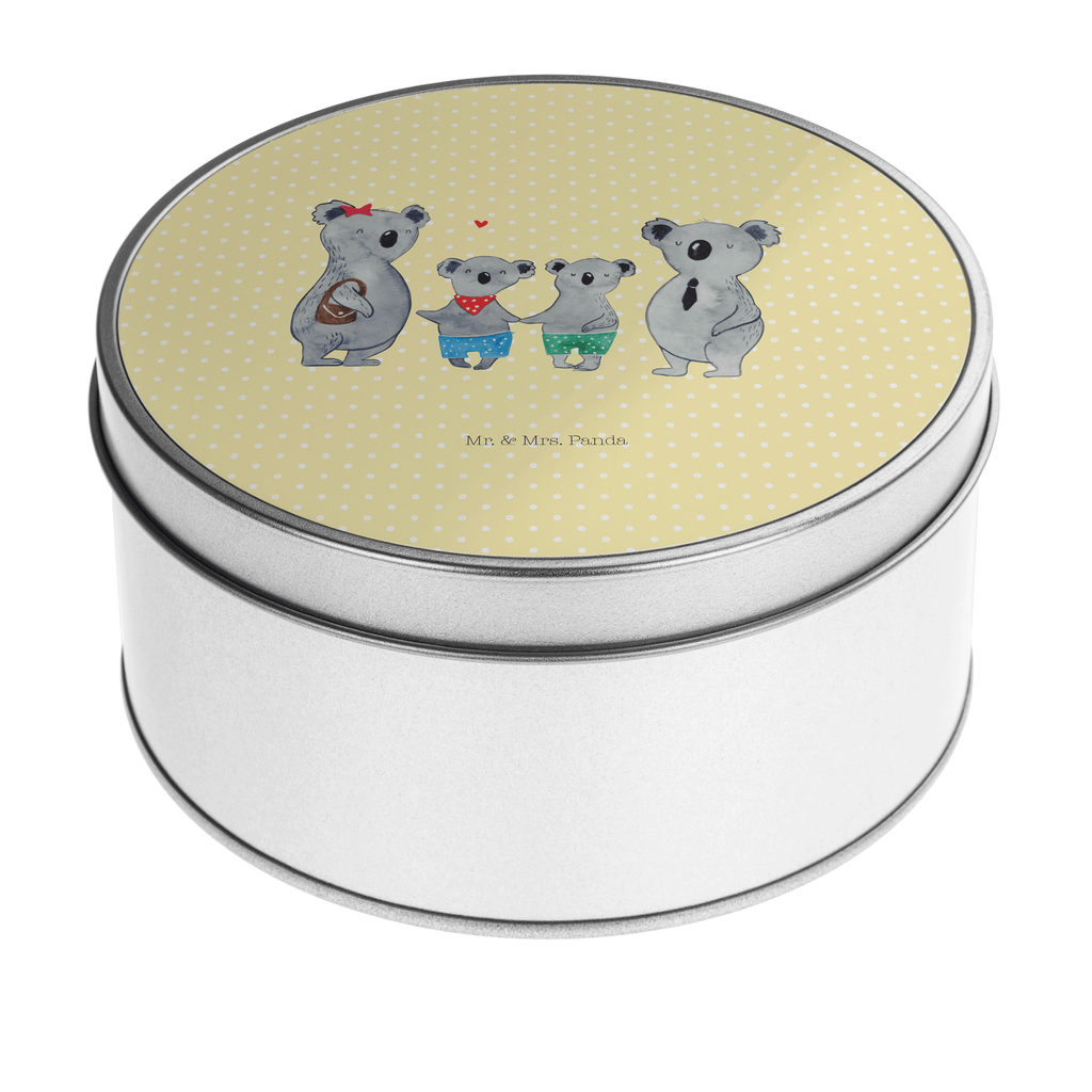 Blechdose rund Koala Familie zwei Metalldose, Keksdose, Dose, Vorratsdose, Geschenkbox, Familie, Vatertag, Muttertag, Bruder, Schwester, Mama, Papa, Oma, Opa, Koala, Koalabär, beste Familie, Familienzeit, Familienleben, Koalafamilie, Lieblingsfamilie
