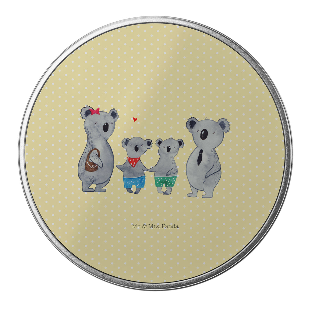 Blechdose rund Koala Familie zwei Metalldose, Keksdose, Dose, Vorratsdose, Geschenkbox, Familie, Vatertag, Muttertag, Bruder, Schwester, Mama, Papa, Oma, Opa, Koala, Koalabär, beste Familie, Familienzeit, Familienleben, Koalafamilie, Lieblingsfamilie