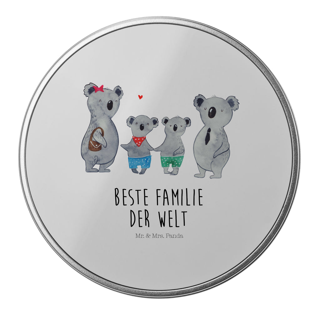 Blechdose rund Koala Familie zwei Metalldose, Keksdose, Dose, Vorratsdose, Geschenkbox, Familie, Vatertag, Muttertag, Bruder, Schwester, Mama, Papa, Oma, Opa, Koala, Koalabär, beste Familie, Familienzeit, Familienleben, Koalafamilie, Lieblingsfamilie