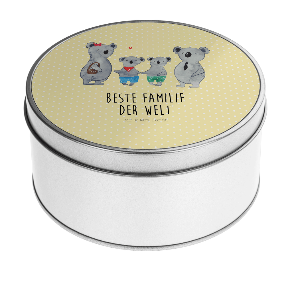 Blechdose rund Koala Familie zwei Metalldose, Keksdose, Dose, Vorratsdose, Geschenkbox, Familie, Vatertag, Muttertag, Bruder, Schwester, Mama, Papa, Oma, Opa, Koala, Koalabär, beste Familie, Familienzeit, Familienleben, Koalafamilie, Lieblingsfamilie