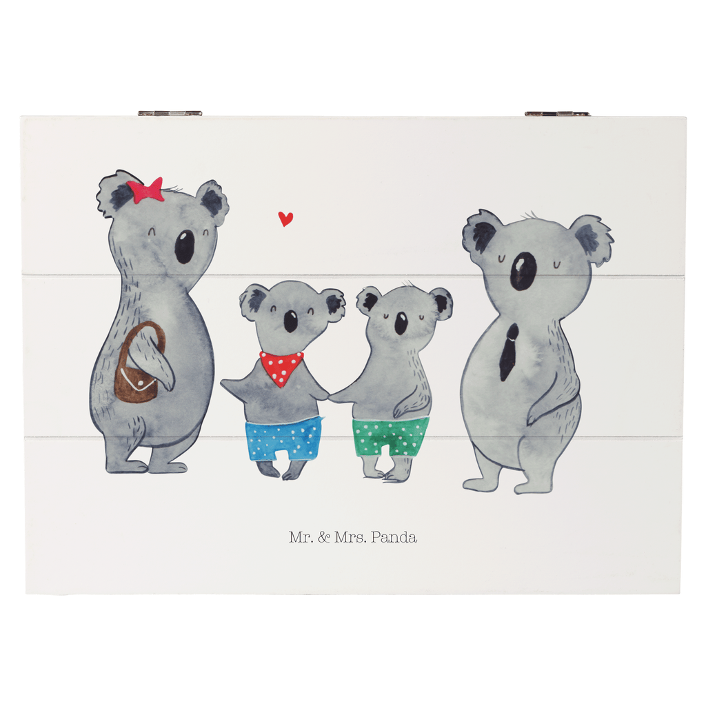 Holzkiste Koala Familie zwei Holzkiste, Kiste, Schatzkiste, Truhe, Schatulle, XXL, Erinnerungsbox, Erinnerungskiste, Dekokiste, Aufbewahrungsbox, Familie, Vatertag, Muttertag, Bruder, Schwester, Mama, Papa, Oma, Opa, Koala, Koalabär, beste Familie, Familienzeit, Familienleben, Koalafamilie, Lieblingsfamilie