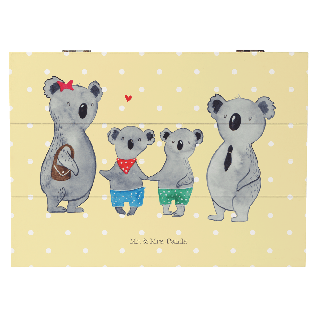 Holzkiste Koala Familie zwei Holzkiste, Kiste, Schatzkiste, Truhe, Schatulle, XXL, Erinnerungsbox, Erinnerungskiste, Dekokiste, Aufbewahrungsbox, Familie, Vatertag, Muttertag, Bruder, Schwester, Mama, Papa, Oma, Opa, Koala, Koalabär, beste Familie, Familienzeit, Familienleben, Koalafamilie, Lieblingsfamilie