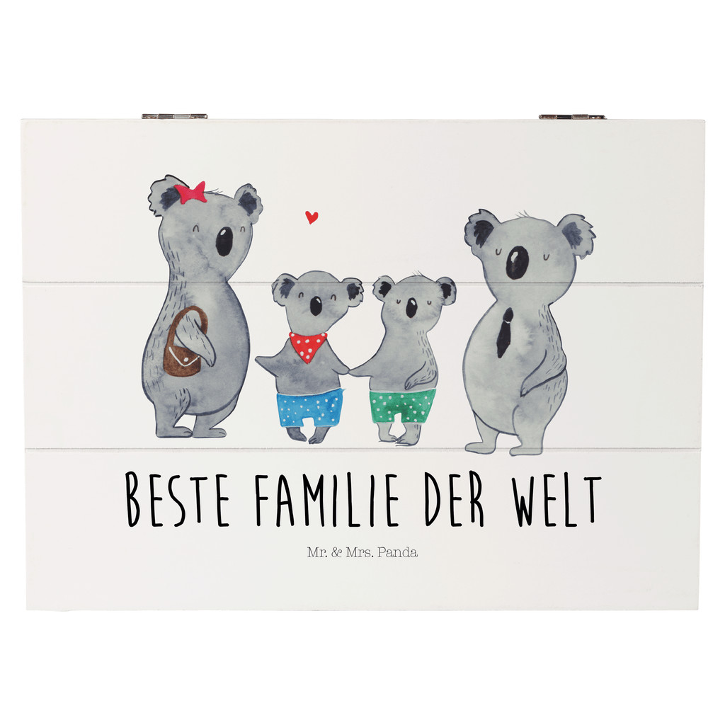 Holzkiste Koala Familie zwei Holzkiste, Kiste, Schatzkiste, Truhe, Schatulle, XXL, Erinnerungsbox, Erinnerungskiste, Dekokiste, Aufbewahrungsbox, Familie, Vatertag, Muttertag, Bruder, Schwester, Mama, Papa, Oma, Opa, Koala, Koalabär, beste Familie, Familienzeit, Familienleben, Koalafamilie, Lieblingsfamilie