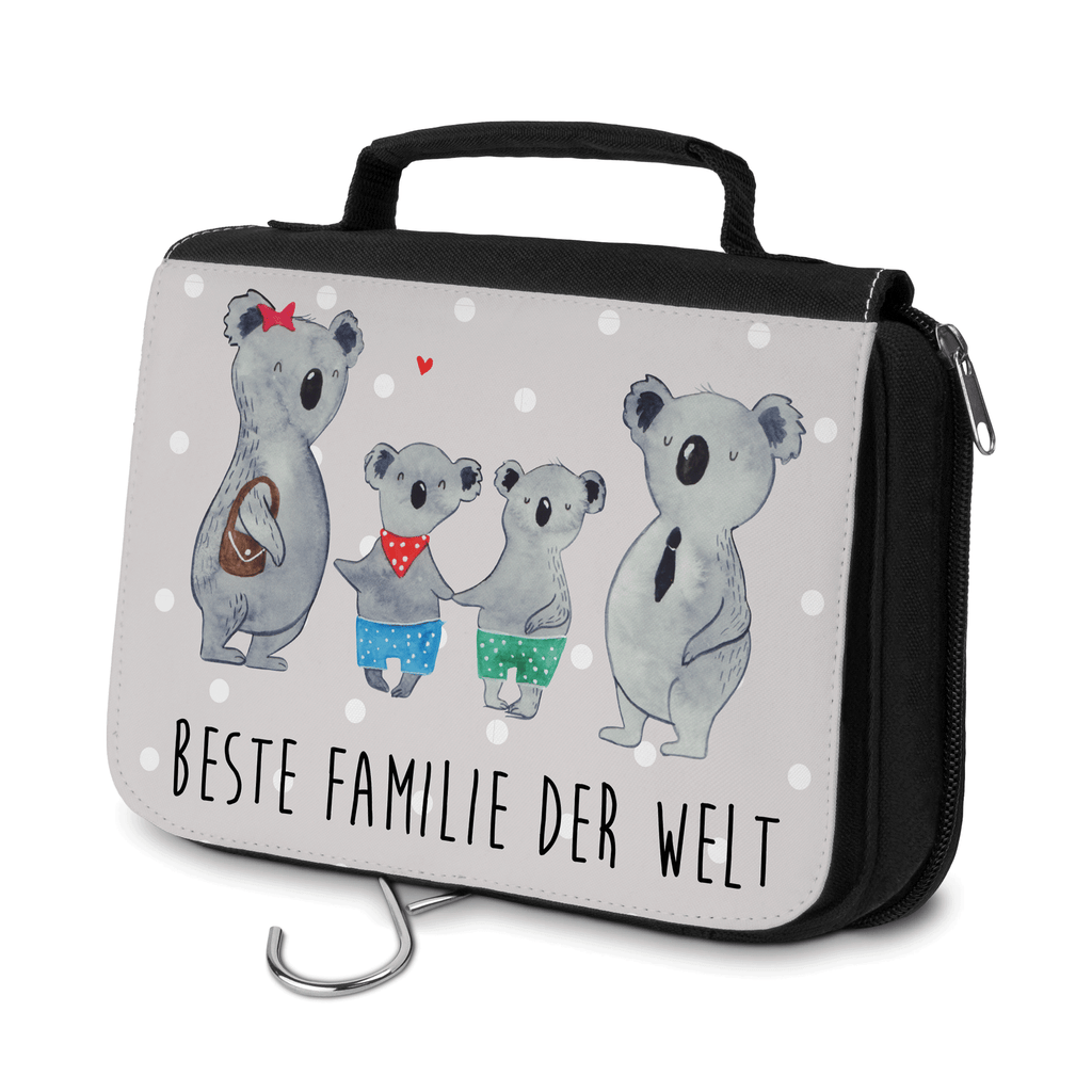 Kulturbeutel Koala Familie zwei Kulturbeutel, Zum Aufhängen, Waschtasche, Kosmetiktasche, Damen, Herren, Aufbewahrungstasche, Schminktasche, Kosmetikbeutel, Organizer, Kulturtasche, Schminkutensil, Familie, Vatertag, Muttertag, Bruder, Schwester, Mama, Papa, Oma, Opa, Koala, Koalabär, beste Familie, Familienzeit, Familienleben, Koalafamilie, Lieblingsfamilie
