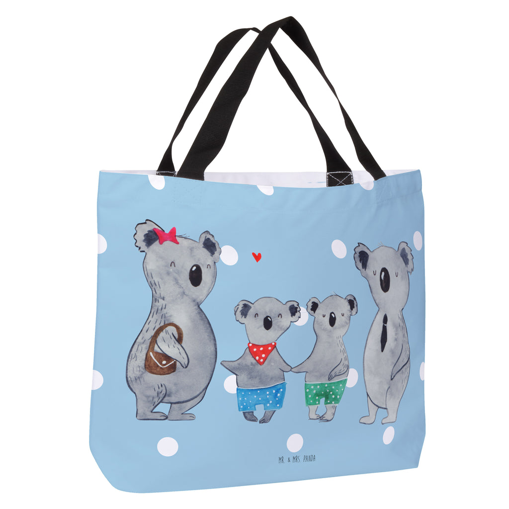 Shopper Koala Familie zwei Beutel, Einkaufstasche, Tasche, Strandtasche, Einkaufsbeutel, Shopper, Schultasche, Freizeittasche, Tragebeutel, Schulbeutel, Alltagstasche, Familie, Vatertag, Muttertag, Bruder, Schwester, Mama, Papa, Oma, Opa, Koala, Koalabär, beste Familie, Familienzeit, Familienleben, Koalafamilie, Lieblingsfamilie
