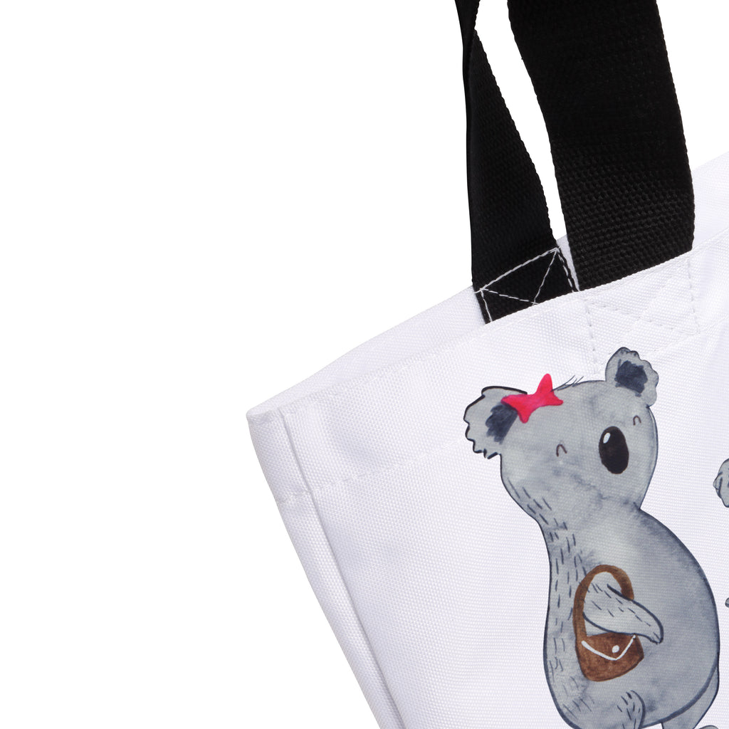 Shopper Koala Familie zwei Beutel, Einkaufstasche, Tasche, Strandtasche, Einkaufsbeutel, Shopper, Schultasche, Freizeittasche, Tragebeutel, Schulbeutel, Alltagstasche, Familie, Vatertag, Muttertag, Bruder, Schwester, Mama, Papa, Oma, Opa, Koala, Koalabär, beste Familie, Familienzeit, Familienleben, Koalafamilie, Lieblingsfamilie