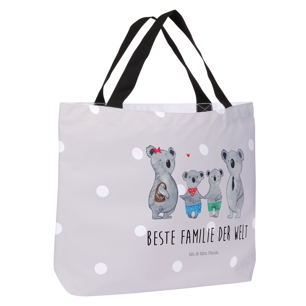 Shopper Koala Familie zwei Beutel, Einkaufstasche, Tasche, Strandtasche, Einkaufsbeutel, Shopper, Schultasche, Freizeittasche, Tragebeutel, Schulbeutel, Alltagstasche, Familie, Vatertag, Muttertag, Bruder, Schwester, Mama, Papa, Oma, Opa, Koala, Koalabär, beste Familie, Familienzeit, Familienleben, Koalafamilie, Lieblingsfamilie