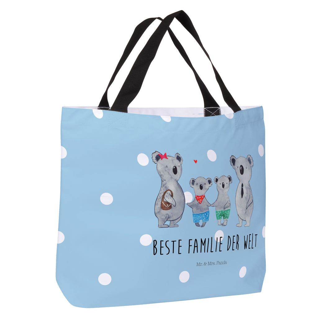 Shopper Koala Familie zwei Beutel, Einkaufstasche, Tasche, Strandtasche, Einkaufsbeutel, Shopper, Schultasche, Freizeittasche, Tragebeutel, Schulbeutel, Alltagstasche, Familie, Vatertag, Muttertag, Bruder, Schwester, Mama, Papa, Oma, Opa, Koala, Koalabär, beste Familie, Familienzeit, Familienleben, Koalafamilie, Lieblingsfamilie