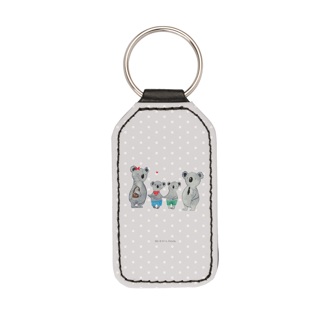 Rechteckig Schlüsselanhänger Koala Familie zwei Schlüsselanhänger, Anhänger, Taschenanhänger, Glücksbringer, Schutzengel, Familie, Vatertag, Muttertag, Bruder, Schwester, Mama, Papa, Oma, Opa, Koala, Koalabär, beste Familie, Familienzeit, Familienleben, Koalafamilie, Lieblingsfamilie