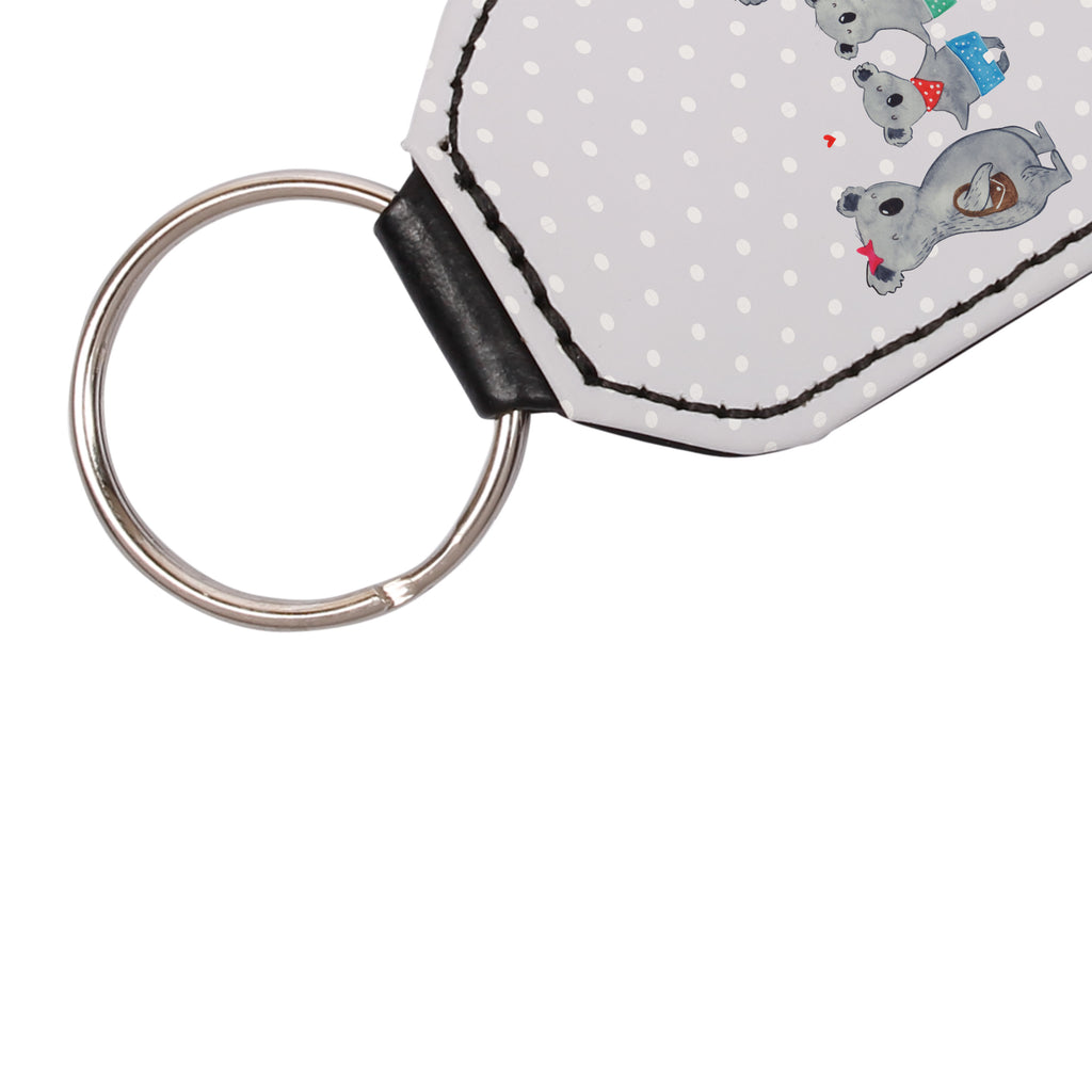 Rechteckig Schlüsselanhänger Koala Familie zwei Schlüsselanhänger, Anhänger, Taschenanhänger, Glücksbringer, Schutzengel, Familie, Vatertag, Muttertag, Bruder, Schwester, Mama, Papa, Oma, Opa, Koala, Koalabär, beste Familie, Familienzeit, Familienleben, Koalafamilie, Lieblingsfamilie