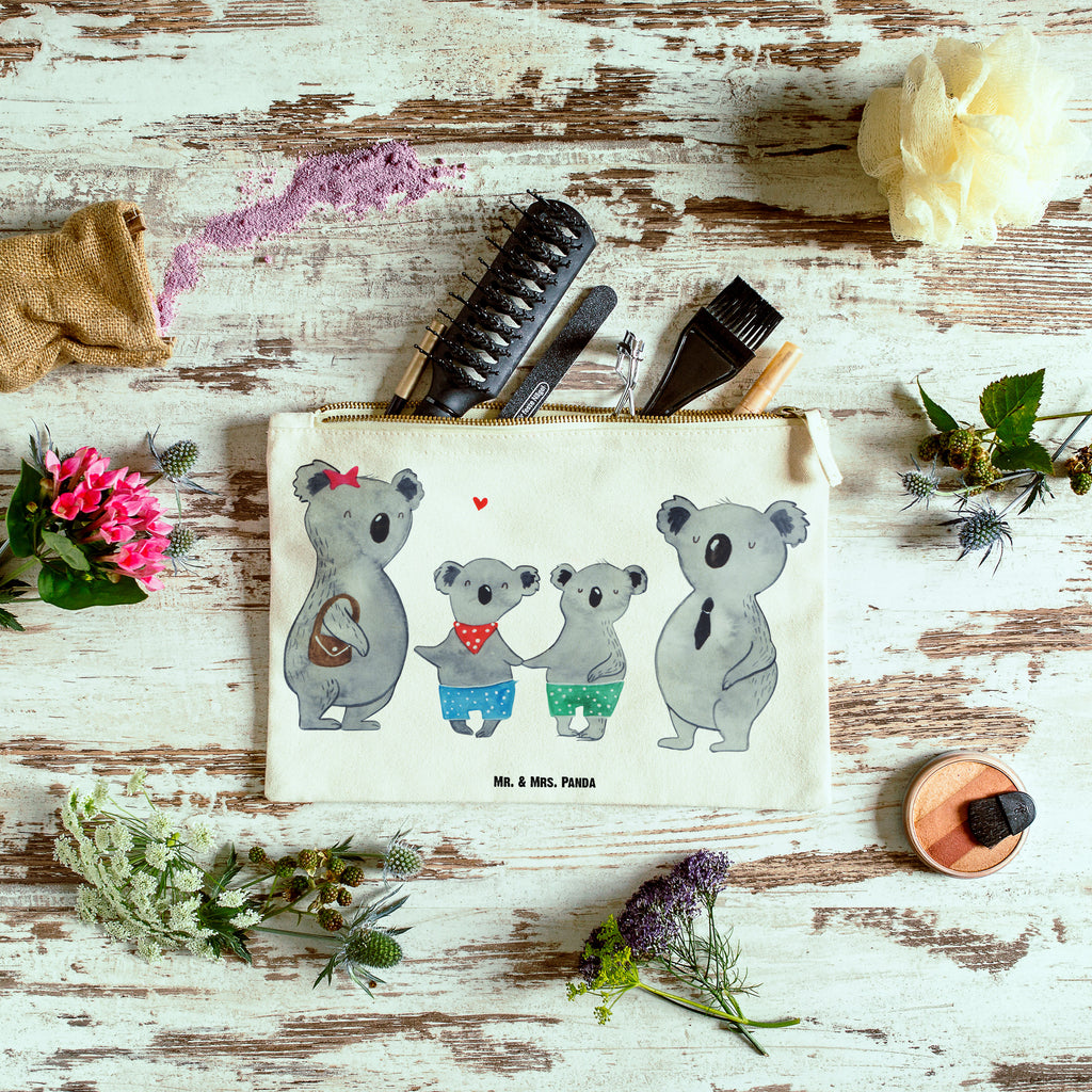Schminktasche Koala Familie zwei Schminktasche, Kosmetiktasche, Kosmetikbeutel, Stiftemäppchen, Etui, Federmappe, Makeup, XXL, Schminketui, Kosmetiketui, Schlamperetui, Familie, Vatertag, Muttertag, Bruder, Schwester, Mama, Papa, Oma, Opa, Koala, Koalabär, beste Familie, Familienzeit, Familienleben, Koalafamilie, Lieblingsfamilie